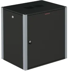 Шкаф коммутационный Sysmatrix (WP 6409.920 ) настенный 9U 600x450мм пер.дв.металл 2 бок.пан. 60кг черный 17кг IP20