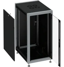 Шкаф коммутационный Sysmatrix (SL 6642.912) напольный 22U 600x600мм пер.дв.стекл металл 800кг черный 88кг IP20