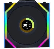 Вентилятор для корпуса Lian-Li Uni Fan SL Wireless 120 LCD ARGB 120х124.5x28 черный 4-pin 29.5дБ (G99.12SLLCD1W1B.R0) Ret