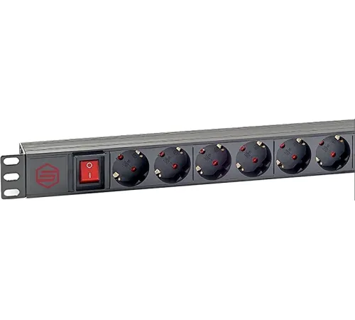 Блок распределения питания Sysmatrix PD 0802.000 гор.размещ. 8xSchuko базовые 16A C14 Блок распределения питания Sysmatrix PD 0802.000 гор.размещ. 8xSchuko базовые 16A C14
