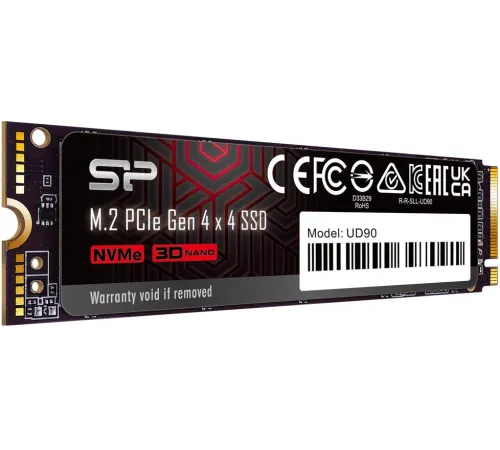 Накопитель SSD Silicon Power PCIe 4.0 x4 500GB SP500GBP44UD9007 M-Series UD90 M.2 2280 Накопитель SSD Silicon Power PCIe 4.0 x4 500GB SP500GBP44UD9007 M-Series UD90 M.2 2280