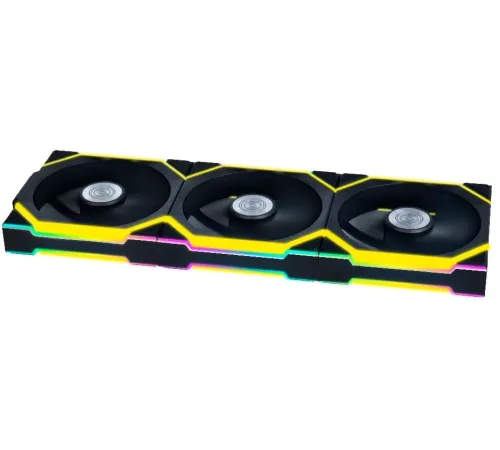 Вентилятор для корпуса Lian-Li Uni Fan SL Wireless 120 ARGB 120х124.5x28 черный 4-pin 28.5дБ (упак.:3шт) (G99.12SL1W3B.R0) Ret
