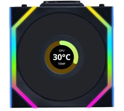 Вентилятор для корпуса Lian-Li Uni Fan SL Wireless 120 LCD ARGB 120х124.5x28 черный 4-pin 29.5дБ (упак.:3шт) (G99.12SLLCD1W3B.R0) Ret Вентилятор для корпуса Lian-Li Uni Fan SL Wireless 120 LCD ARGB 120х124.5x28 черный 4-pin 29.5дБ (упак.:3шт) (G99.12SLLCD1W3B.R0) Ret