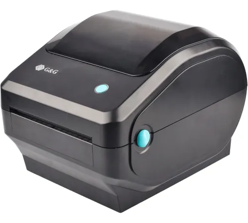 Термопринтер G&G GG-D410 203dpi 152мм/с/USB для печ.накл. черный Термопринтер G&G GG-D410 203dpi 152мм/с/USB для печ.накл. черный