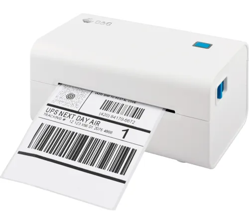 Термопринтер G&G GG-D420 203dpi 152мм/с/USB для печ.накл. белый Термопринтер G&G GG-D420 203dpi 152мм/с/USB для печ.накл. белый