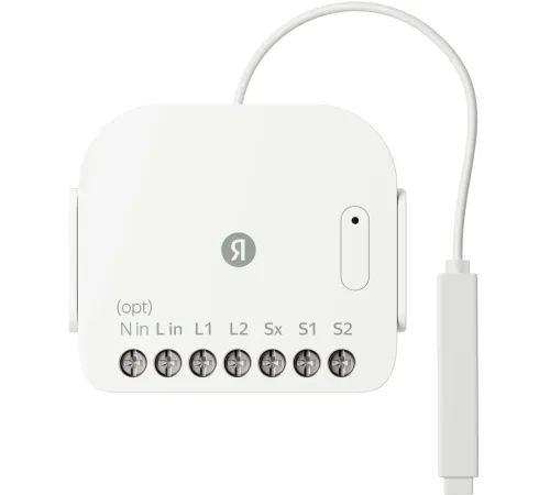 Умное реле Yandex YNDX-00538 2канал. белый Умное реле Yandex YNDX-00538 2канал. белый