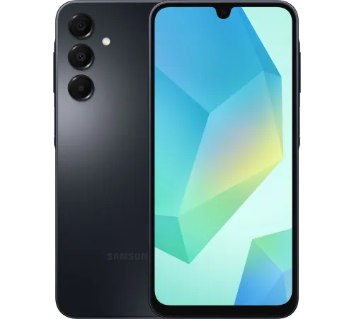 Смартфон Samsung SM-A165F Galaxy A16 128Gb 4Gb черный моноблок 3G 4G 6.7" 1080x2340 Android 14 50Mpix 802.11 a/b/g/n/ac NFC GPS GSM900/1800 GSM1900 TouchSc