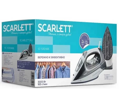 Утюг Scarlett SC-SI30K66 3000Вт серый Утюг Scarlett SC-SI30K66 3000Вт серый