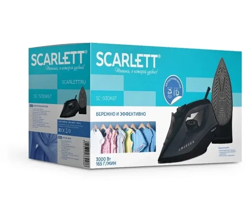 Утюг Scarlett SC-SI30K67 3000Вт черный Утюг Scarlett SC-SI30K67 3000Вт черный