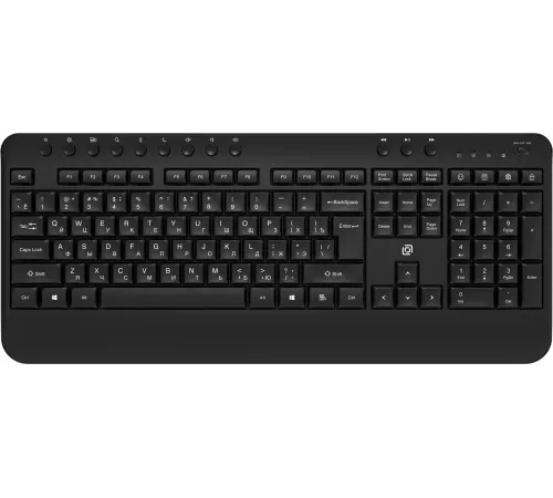Клавиатура Оклик K257W черный USB беспроводная Multimedia (подставка для запястий) (2070286)