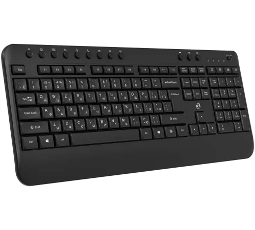 Клавиатура Оклик K257W черный USB беспроводная Multimedia (подставка для запястий) (2070286)
