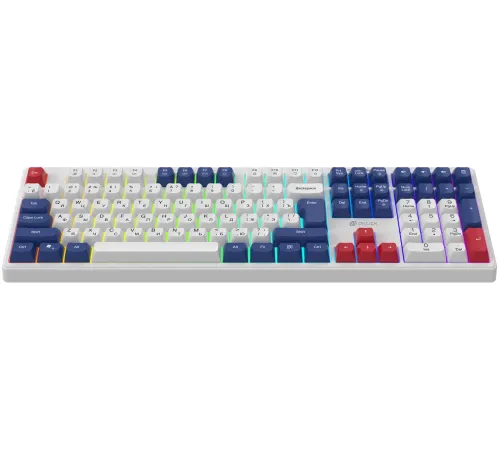Клавиатура Оклик 725G белый/красный USB Multimedia for gamer LED (2070294) Клавиатура Оклик 725G белый/красный USB Multimedia for gamer LED (2070294)