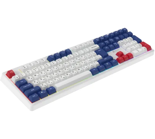 Клавиатура Оклик 725G белый/красный USB Multimedia for gamer LED (2070294) Клавиатура Оклик 725G белый/красный USB Multimedia for gamer LED (2070294)