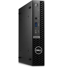 Неттоп Dell Optiplex 7020 Micro i3 14100T (2.7) 8Gb SSD512Gb UHDG 730 Linux Ubuntu GbitEth WiFi BT 90W мышь клавиатура черный (7020-3850)