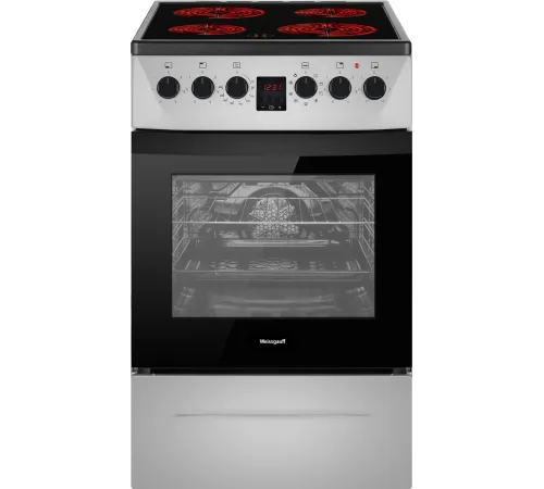 Плита Электрическая Weissgauff WES 2V16 SE Premium Line серебристый стеклокерамика (без крышки)