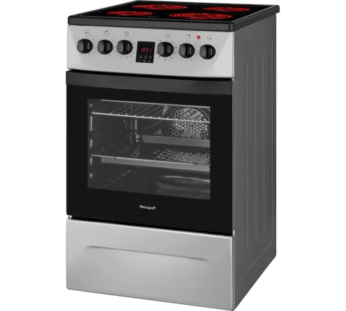 Плита Электрическая Weissgauff WES 2V16 SE Premium Line серебристый стеклокерамика (без крышки)