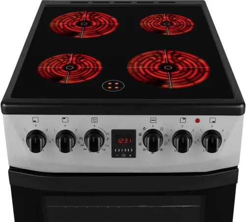 Плита Электрическая Weissgauff WES 2V16 SE Premium Line серебристый стеклокерамика (без крышки)