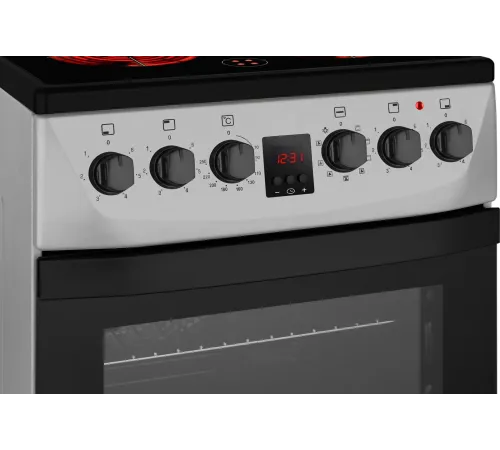 Плита Электрическая Weissgauff WES 2V16 SE Premium Line серебристый стеклокерамика (без крышки)