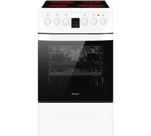 Плита Электрическая Weissgauff WES 2V16 WE Premium Line белый стеклокерамика (без крышки)