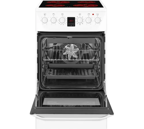 Плита Электрическая Weissgauff WES 2V16 WE Premium Line белый стеклокерамика (без крышки)