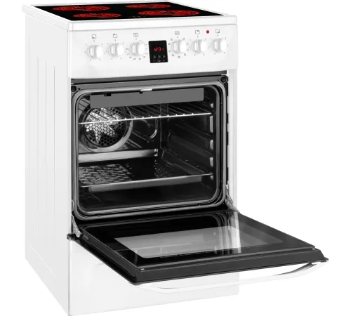 Плита Электрическая Weissgauff WES 2V16 WE Premium Line белый стеклокерамика (без крышки)