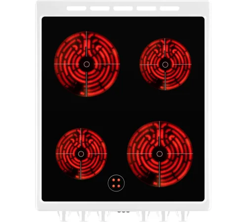 Плита Электрическая Weissgauff WES 2V16 WE Premium Line белый стеклокерамика (без крышки)