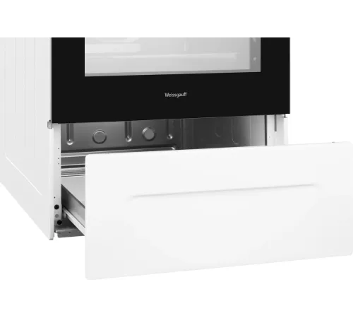 Плита Электрическая Weissgauff WES 2V16 WE Premium Line белый стеклокерамика (без крышки)