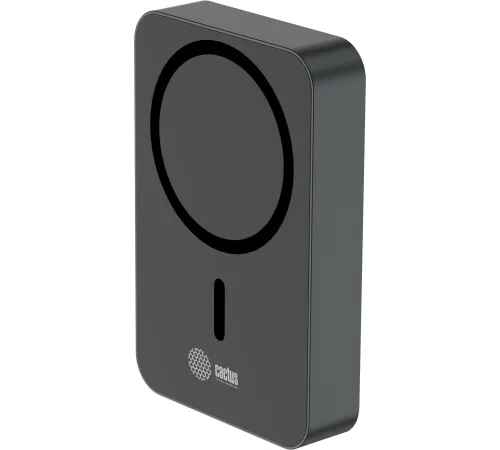 Мобильный аккумулятор Cactus CS-PBFSTA-10000 10000mAh 22.5W 4.5A USB-C беспров.зар. серый