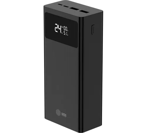 Мобильный аккумулятор Cactus CS-PBFSKA-30000 30000mAh 22.5W 4.5A USB-A/USB-C черный