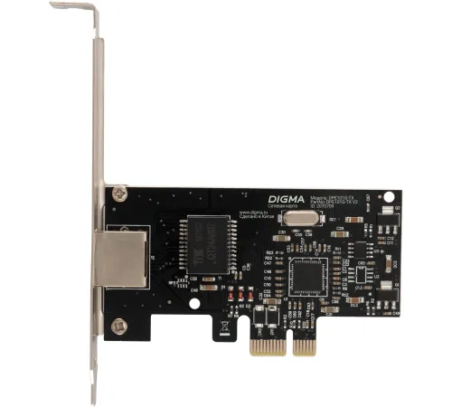 Сетевая карта Gigabit Ethernet Digma DPE101G-TX DPE101G-TX V2 PCI Express Сетевая карта Gigabit Ethernet Digma DPE101G-TX DPE101G-TX V2 PCI Express