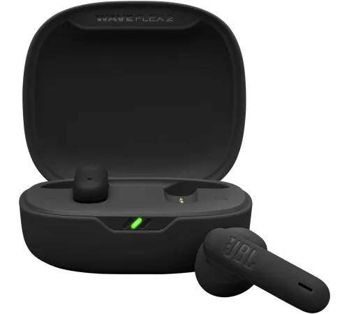 Гарнитура вкладыши JBL Wave Flex черный беспроводные bluetooth в ушной раковине (JBLWFLEX2BLK)