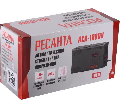Стабилизатор напряжения Ресанта АСН-1000 Н однофазный серый (63/6/64)