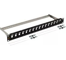 Патч-панель наборная Lanmaster LAN-PPN16OK-STP 19" 1U 16x FTP
