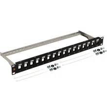 Патч-панель наборная Lanmaster LAN-PPN16OK-STP 19" 1U 16x FTP