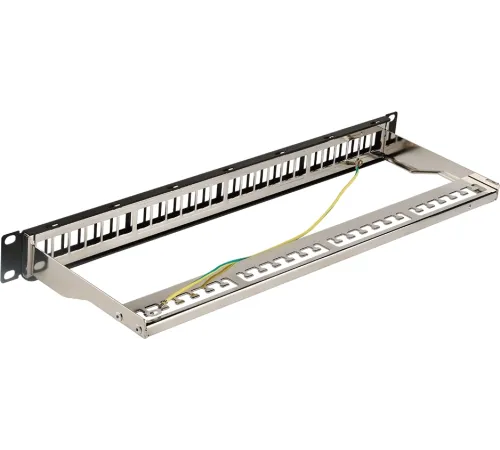 Патч-панель наборная Lanmaster LAN-PPN24OK-STP 19" 1U 24x FTP