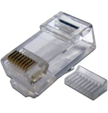 Коннектор Lanmaster (TWT-PL45-8P8C-6V) UTP кат.6 RJ45 прозрачный (упак.:100шт)