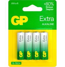Батарея GP Extra Alkaline 15AXA21-2CRSBC4 AA (4шт) блистер