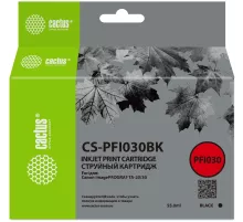 Картридж струйный Cactus CS-PFI030BK PFI-030BK черный пигментный (55мл) для Canon imagePROGRAF TA-20/30
