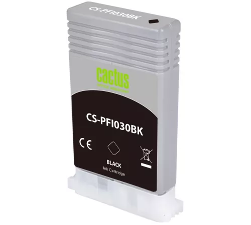Картридж струйный Cactus CS-PFI030BK PFI-030BK черный пигментный (55мл) для Canon imagePROGRAF TA-20/30