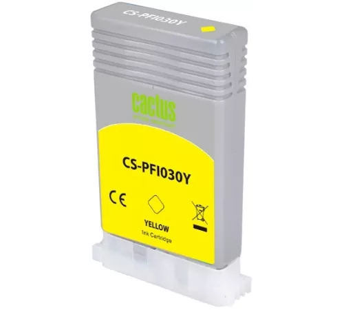 Картридж струйный Cactus CS-PFI030Y PFI-030Y желт.пигм. (55мл) для Canon imagePROGRAF TA-20/30