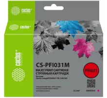 Картридж струйный Cactus CS-PFI031M PFI-031M пурп.пигм. (55мл) для Canon imagePROGRAF TM-240/340