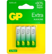 Батарея GP Extra Alkaline 24AXA21-2CRSBC4 AAA (4шт) блистер