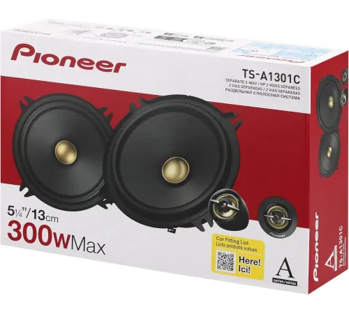 Колонки автомобильные Pioneer TS-A1301C (без решетки) 300Вт 89дБ 4Ом 13см (5дюйм) (ком.:4кол.) компонентные двухполосные Колонки автомобильные Pioneer TS-A1301C (без решетки) 300Вт 89дБ 4Ом 13см (5дюйм) (ком.:4кол.) компонентные двухполосные