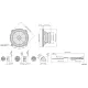 Колонки автомобильные Pioneer TS-A1301C (без решетки) 300Вт 89дБ 4Ом 13см (5дюйм) (ком.:4кол.) компонентные двухполосные