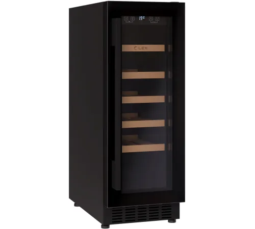 Винный шкаф Lex LWD3020BL 1-нокамерн. черный