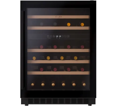 Винный шкаф Lex LWD6046BL dual zone 1-нокамерн. черный Винный шкаф Lex LWD6046BL dual zone 1-нокамерн. черный