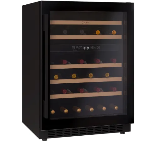 Винный шкаф Lex LWD6046BL dual zone 1-нокамерн. черный Винный шкаф Lex LWD6046BL dual zone 1-нокамерн. черный