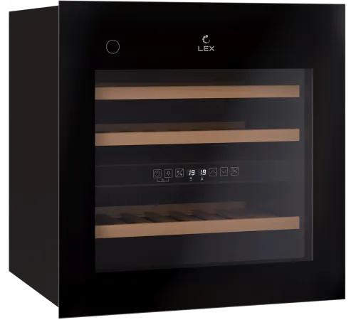 Винный шкаф Lex LWD6036BL dual zone PP 1-нокамерн. черный (CHAT500008) Винный шкаф Lex LWD6036BL dual zone PP 1-нокамерн. черный (CHAT500008)