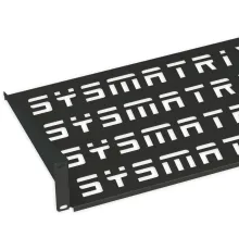 Полка стационарная Sysmatrix SH 3003.900 1U нагр.:15кг. 19" 300мм черный (упак.:1шт)