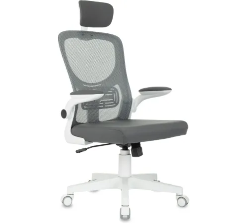 Кресло Бюрократ ASTER NH-W темно-серый TW-04 Neo Grey сетка/ткань с подголов. крестов. пластик пластик белый Кресло Бюрократ ASTER NH-W темно-серый TW-04 Neo Grey сетка/ткань с подголов. крестов. пластик пластик белый